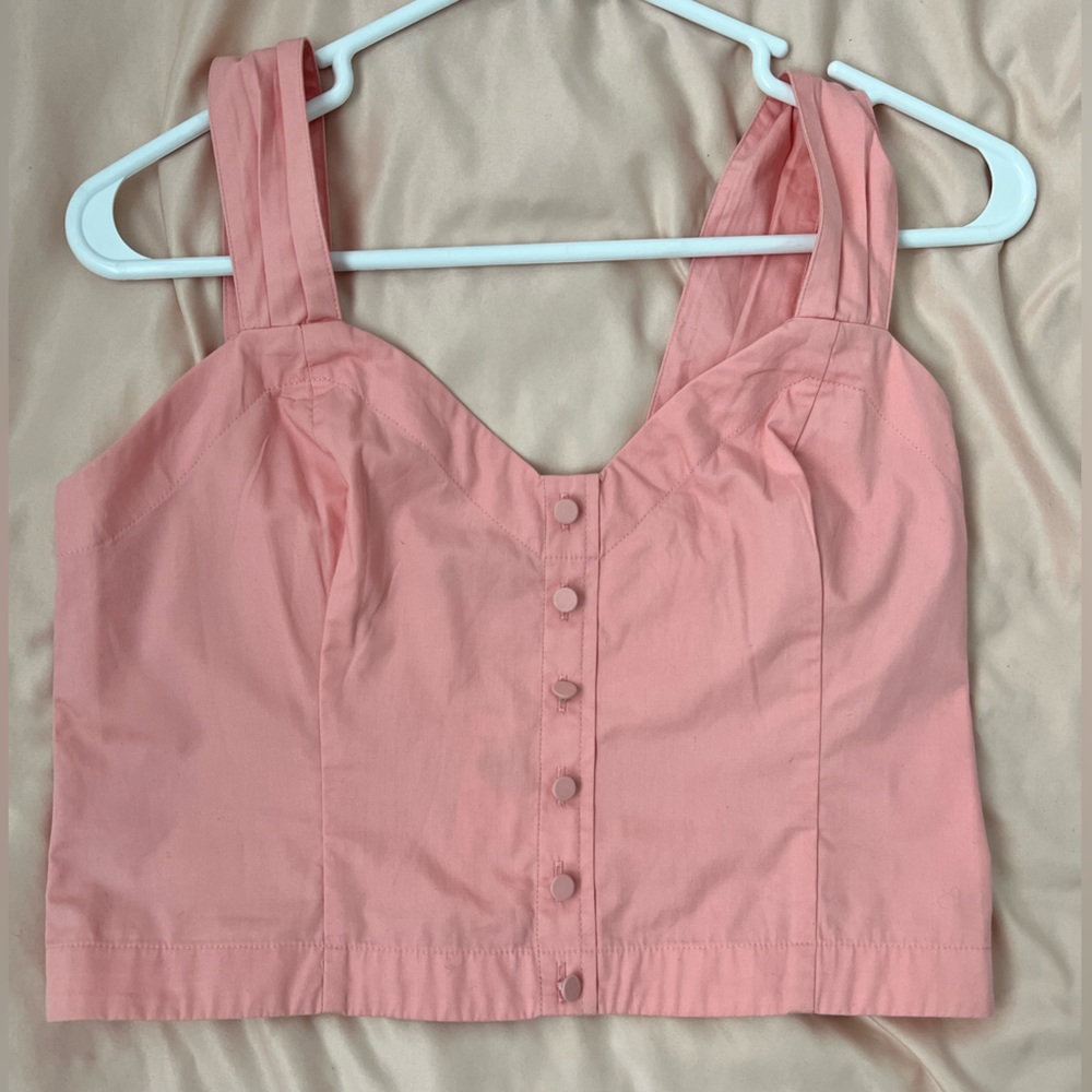 ABERCROMBIE Poplin Button-Through Cami. Size M